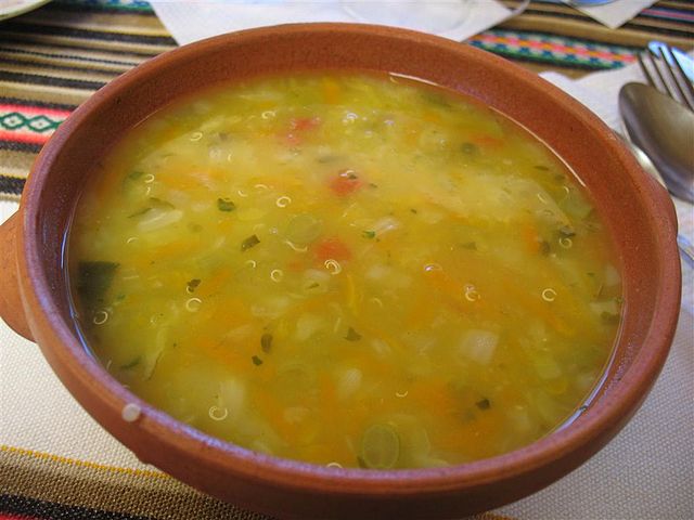 Quinoa soup.