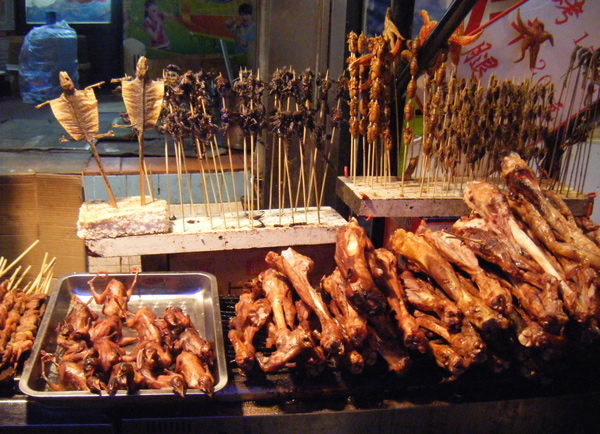 A food stand in Beijing.