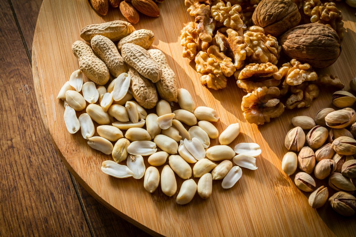 Most nuts are a good source of iron, particularly pistachios and walnuts.