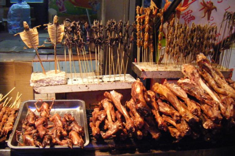 A food stand in Beijing.
