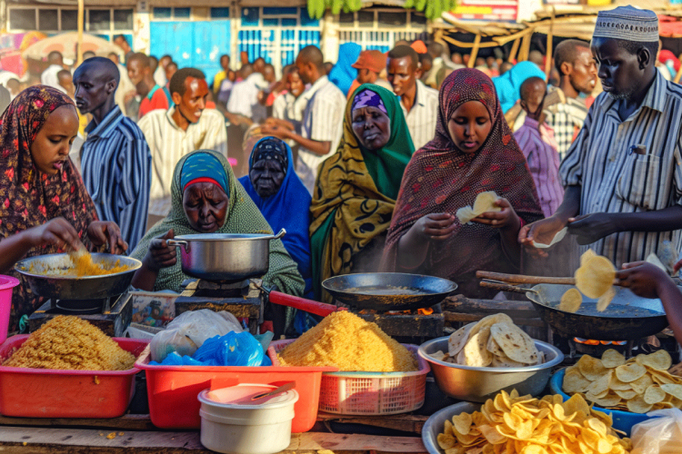 East African street food culture.