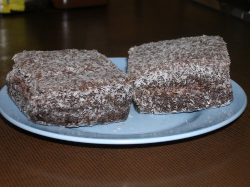 Lamington cakes.