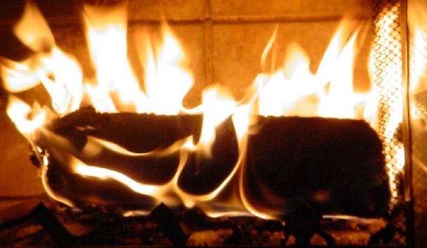 Wood smoke.