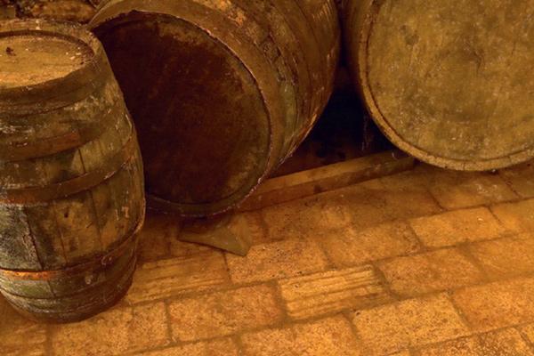 Wine casks.