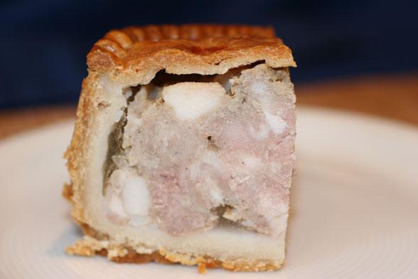 A piece of pork pie.