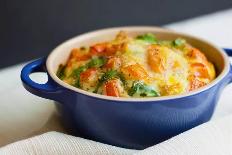 Personal breakfast casserole.