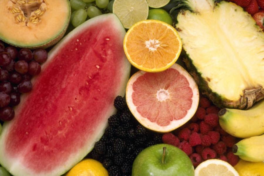 a selection of fresh fruit.