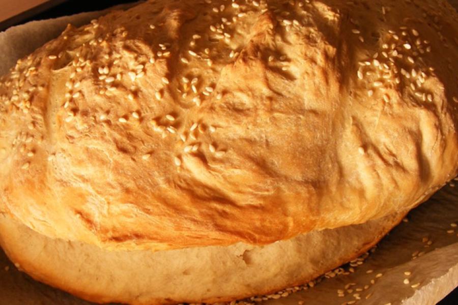Home made white bread.