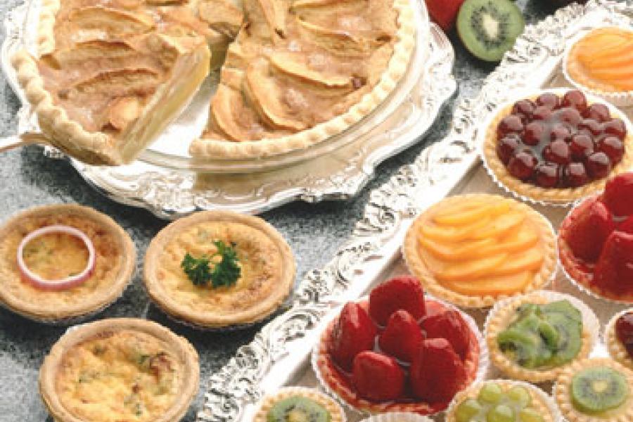 Sweet pies and tarts.