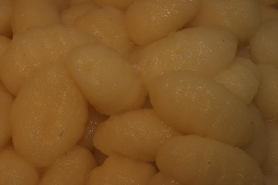 Boiled gnocci.