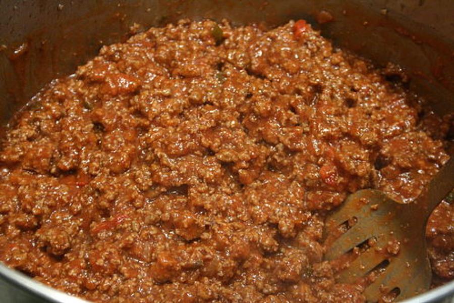 Sloppy Joe meat.