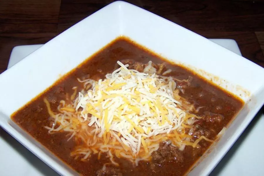 Mole chili plated.