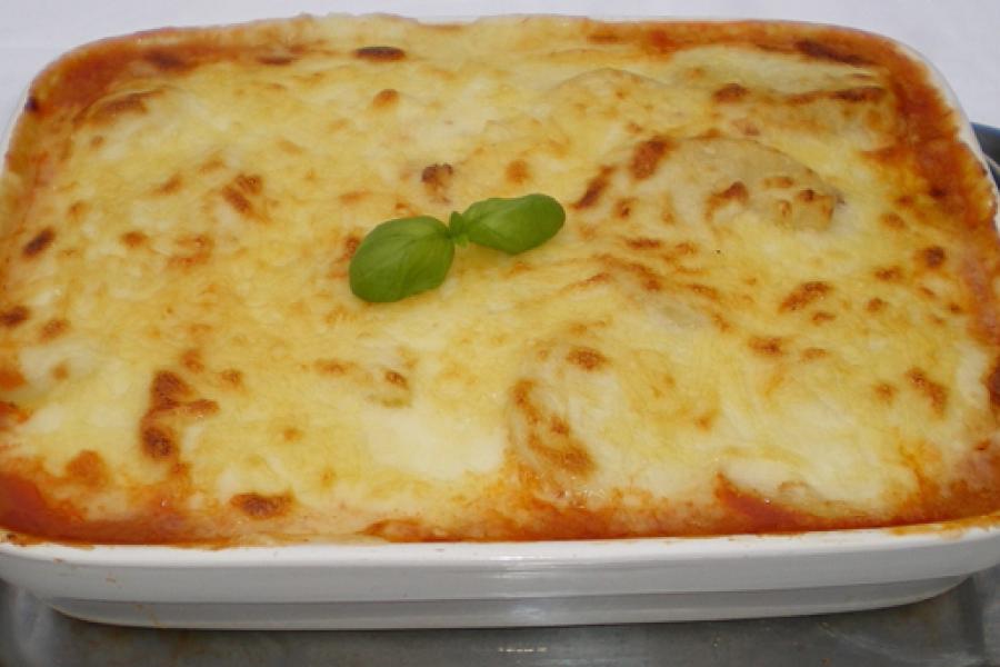 A Mediterranean bake fresh from the oven.